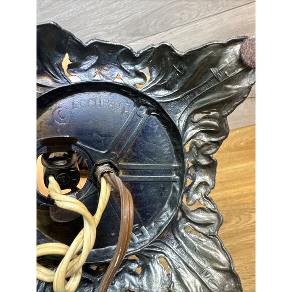 Vintage Accurate Casting Handpainted Hurricane Lamp 19” W/ 3-Way Switch - Picture 13 of 14